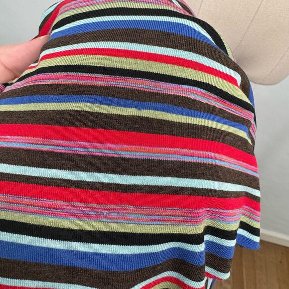 Bailey 44 Luca Maxi Dress Multicolor Striped Ruched Anthro Boho Preppy Size S - Picture 10 of 12